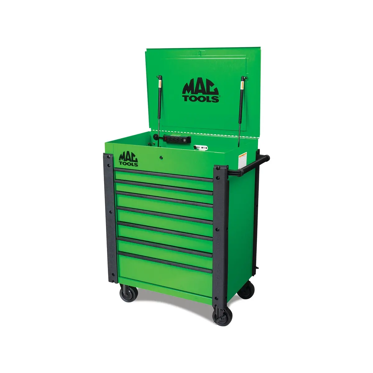 7-Drawer Utility Cart - Lime Green 1