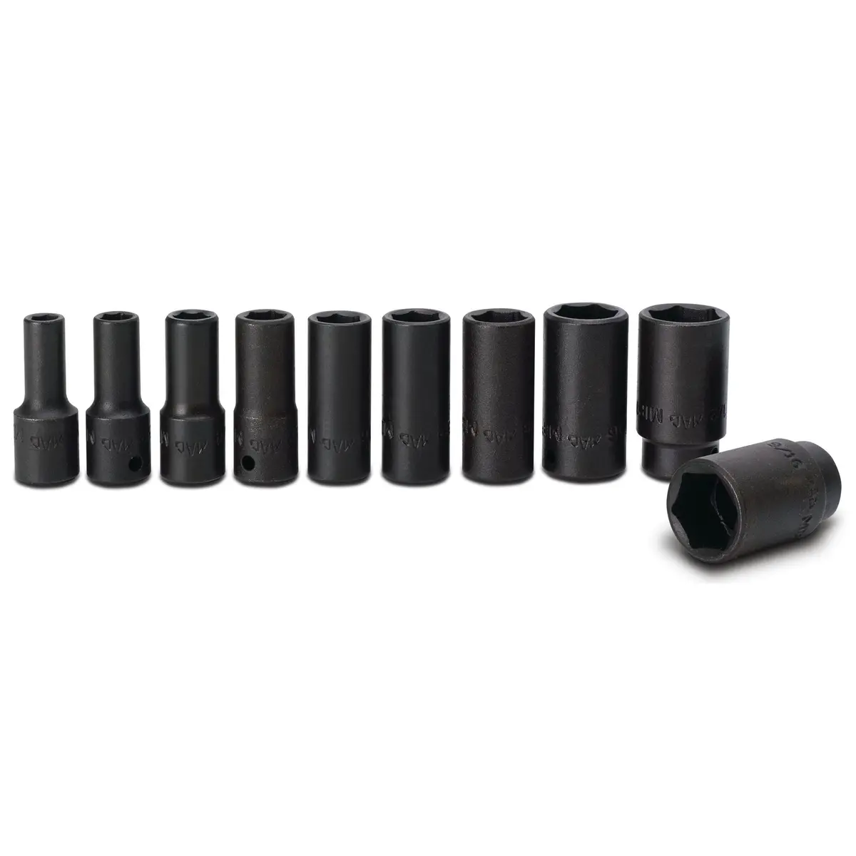 Socket Set, Intermediate Impact Sae In Metal Tray 1/4" Drive - 10-Pc. 1