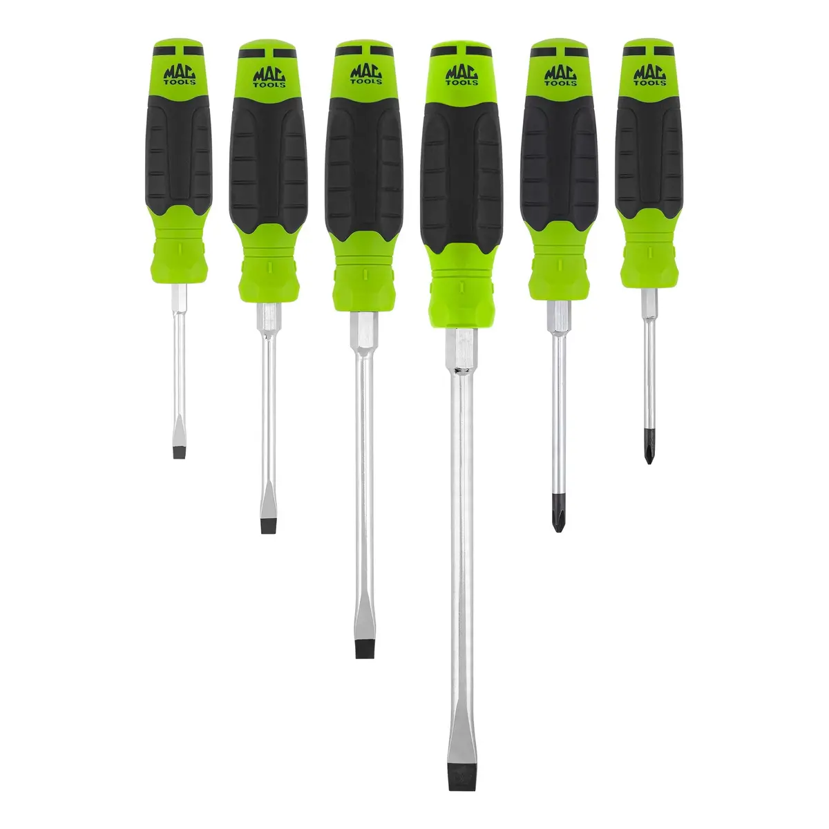 6-Pc. Mac-Grip Combination Screwdriver Set - Green 1