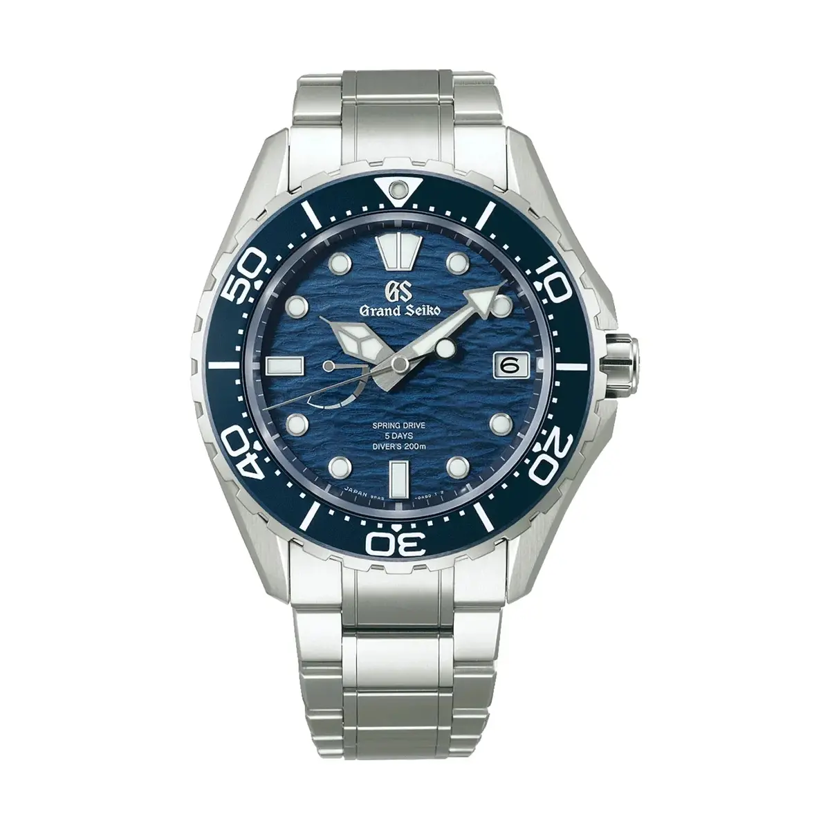 Slga023 "Ushio" Evolution 9 Spring Drive 5 Days 43.8Mm - Blue On Bracelet 1