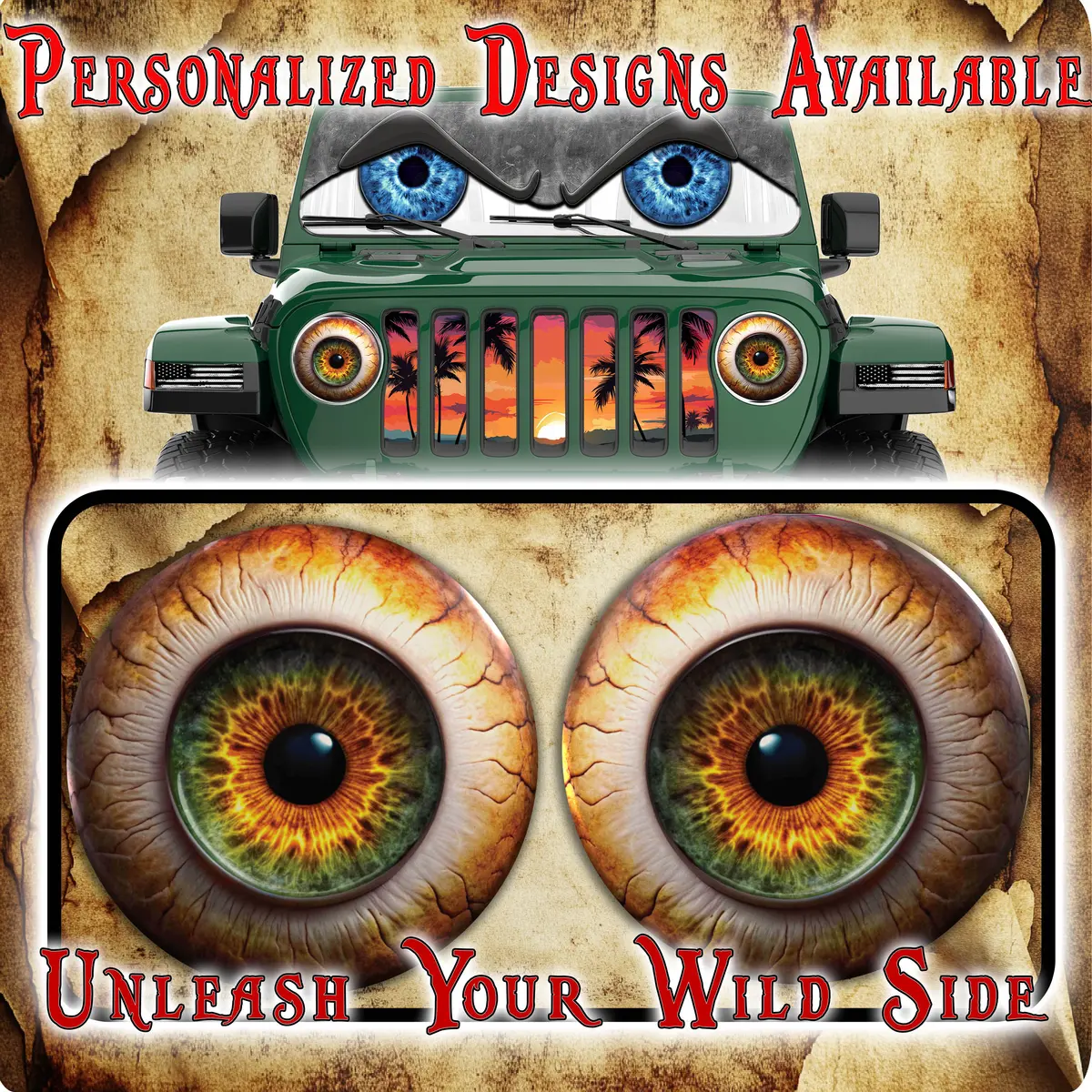 Real Eye Headlight Decal 71 1