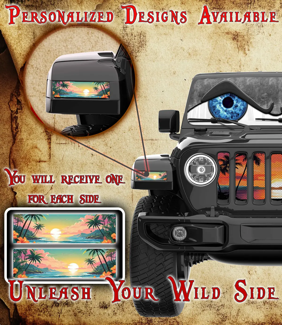 Beach Jl And Gladiator Turn Signal Decal 72 1