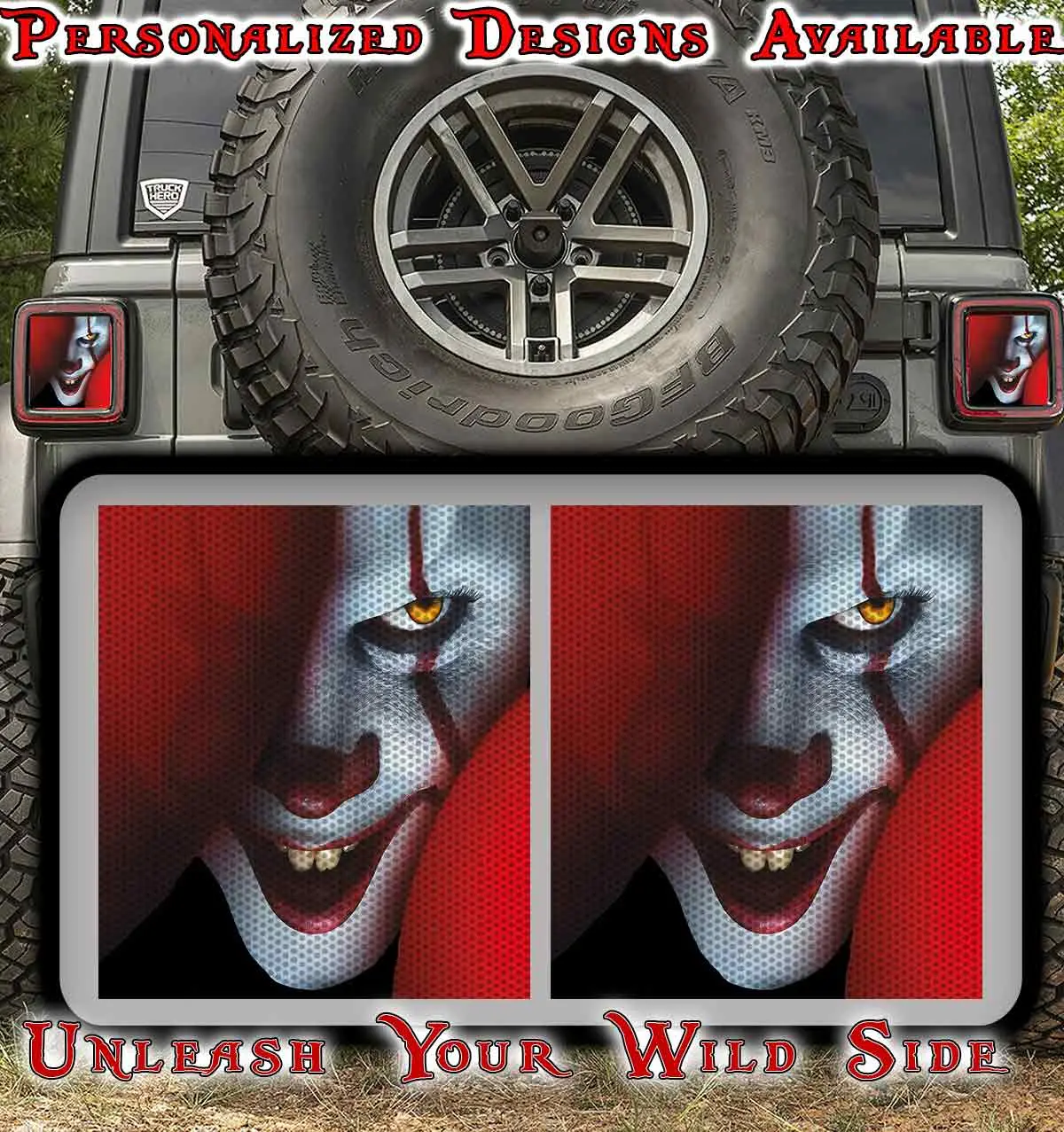 Penny The Clown Taillights Cover Decal 72 1