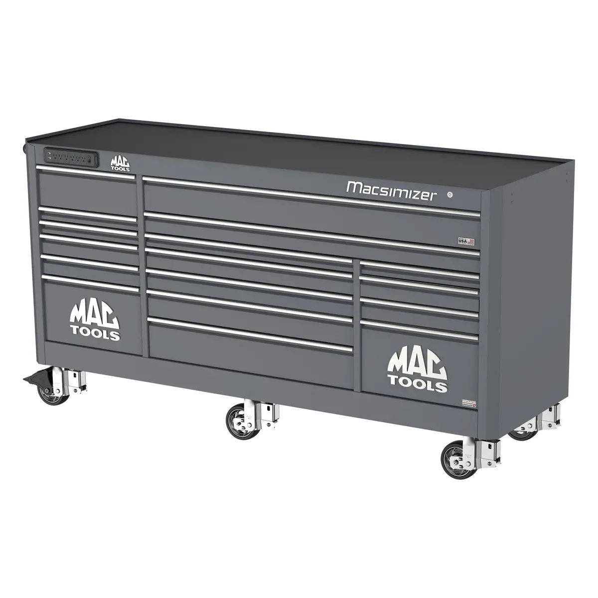 Macsimizer® 17-Drawer Workstation - Carbon Gray 1