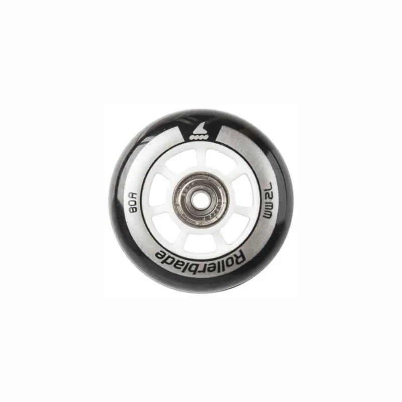 Rollerblade 72Mm / 80A Wheel + Bearing Combo Pack (8) 1
