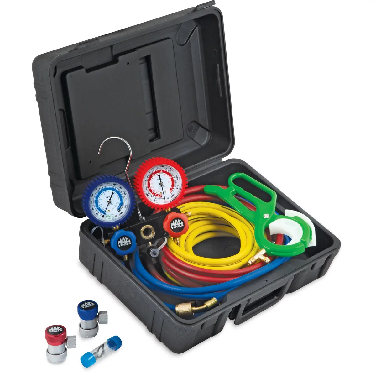 R12/R134a Aluminum Manifold Gauge Set - 72" Hose 1