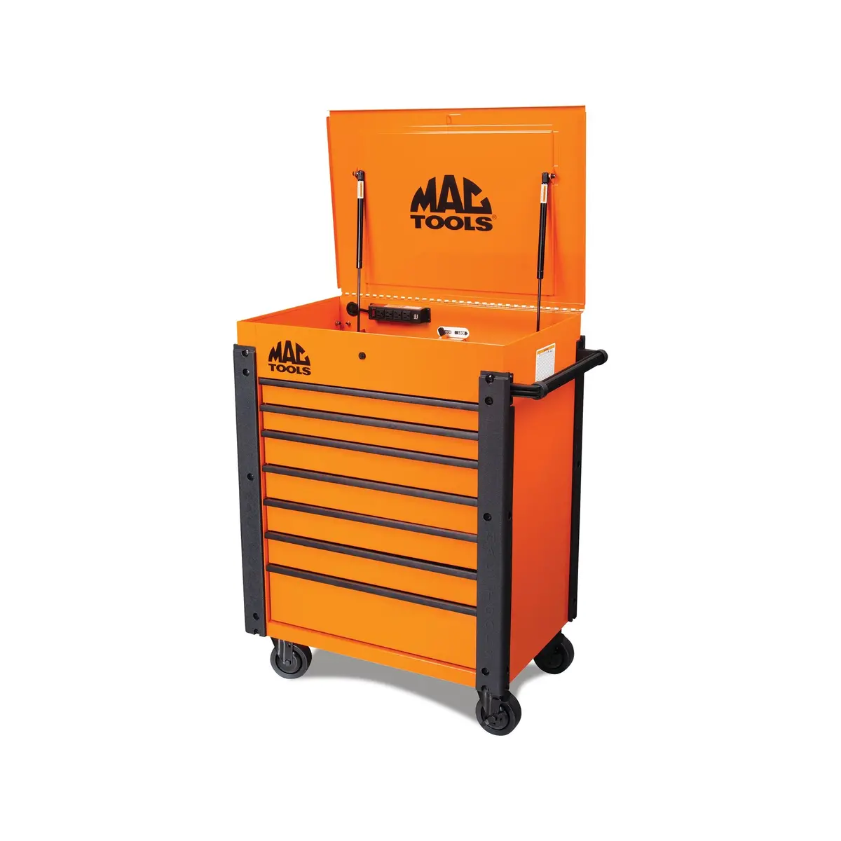 7-Drawer Utility Cart - Fireball Orange 1