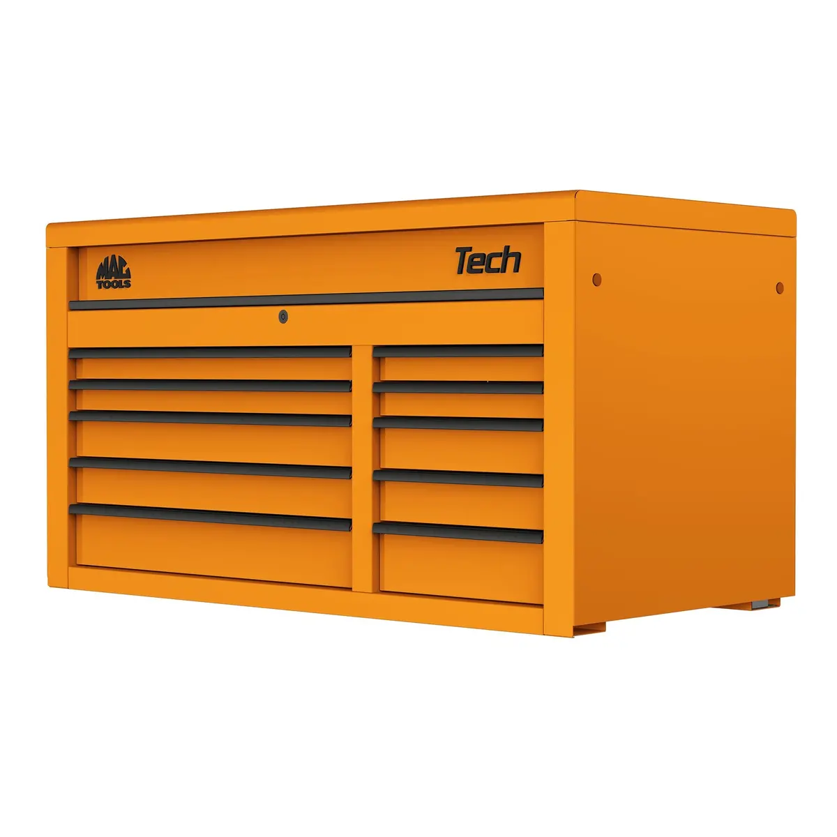 Tech™ Series 10-Drawer Top Chest - Fireball Orange 1