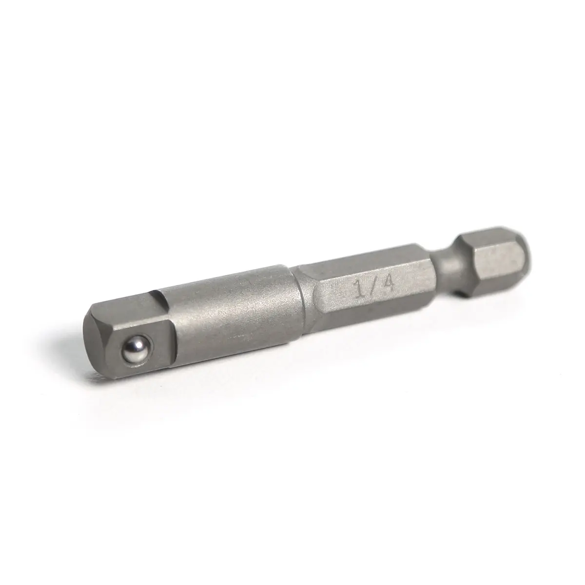 1/4" Hex Drive Male X 1/4" Square Drive Male Bit Adapter - 2" 1