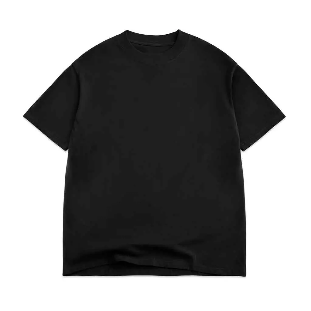 Cotton Collective 7.5Oz Oversized Box Washed S/S Tee - Vintage Black 1