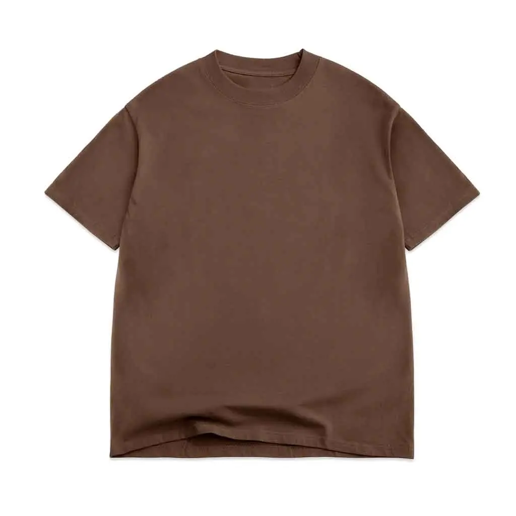 Cotton Collective 7.5Oz Oversized Box Washed S/S Tee - Vintage Brown 1