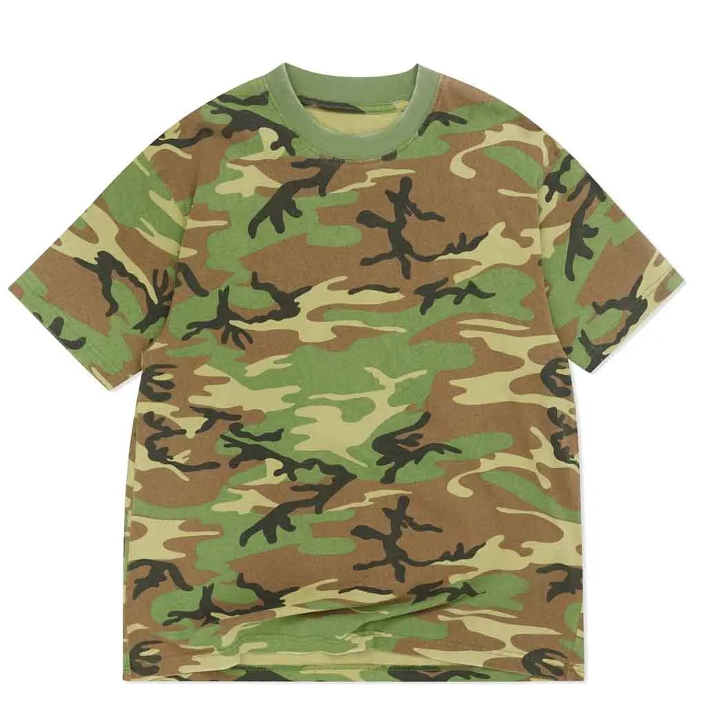 Cotton Collective 7.5Oz Oversized Box Washed S/S Tee - Vintage Camo 1