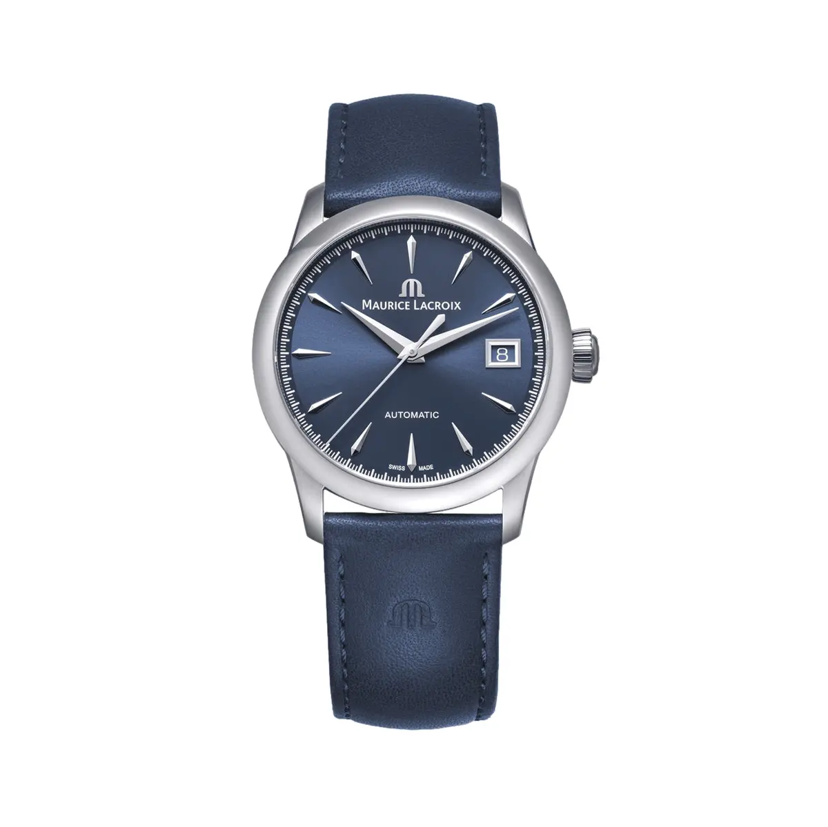 1975 Automatic 36Mm - Blue On Leather Strap 1