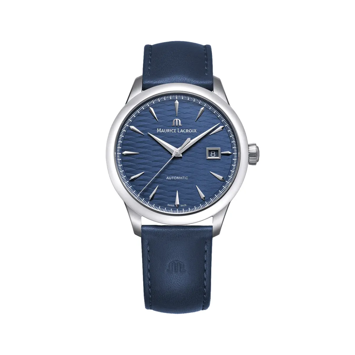 1975 Automatic Vagues Du Jura Limited Edition 40Mm - Blue On Leather Strap 1