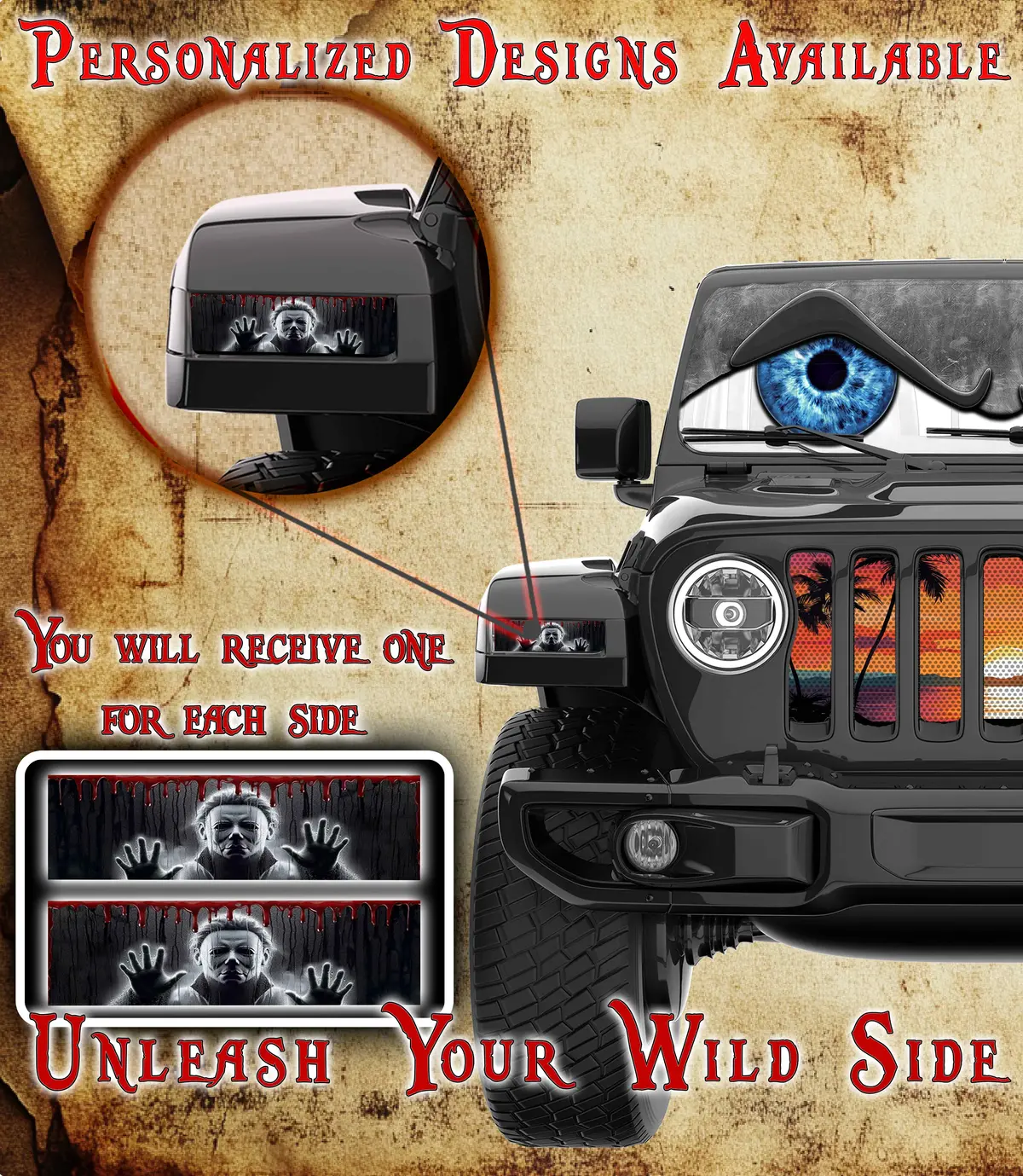 Michael Let Me Out Jl And Gladiator Turn Signal Decal. 75 1