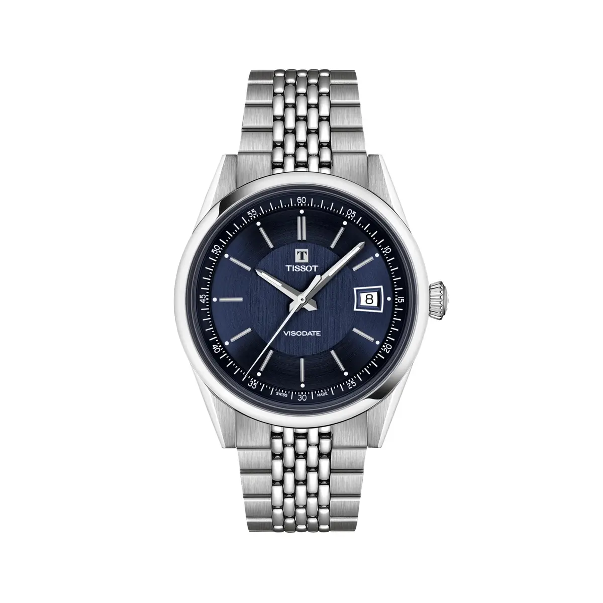 Visodate 39Mm - Blue On Bracelet 1