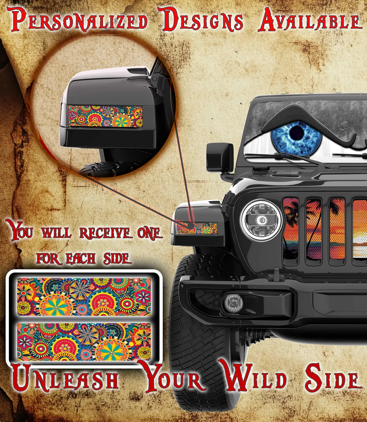 Hippy Jl And Gladiator Turn Signal Decal 76 1