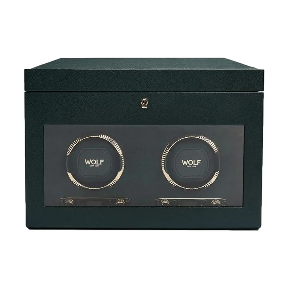 British Racing Double Watch Winder Green 1