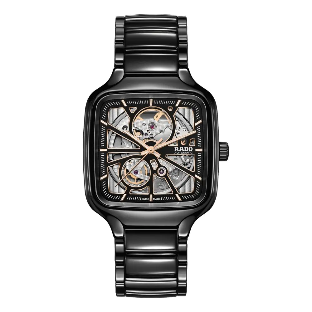 True Square Automatic Open Heart Black Case 1