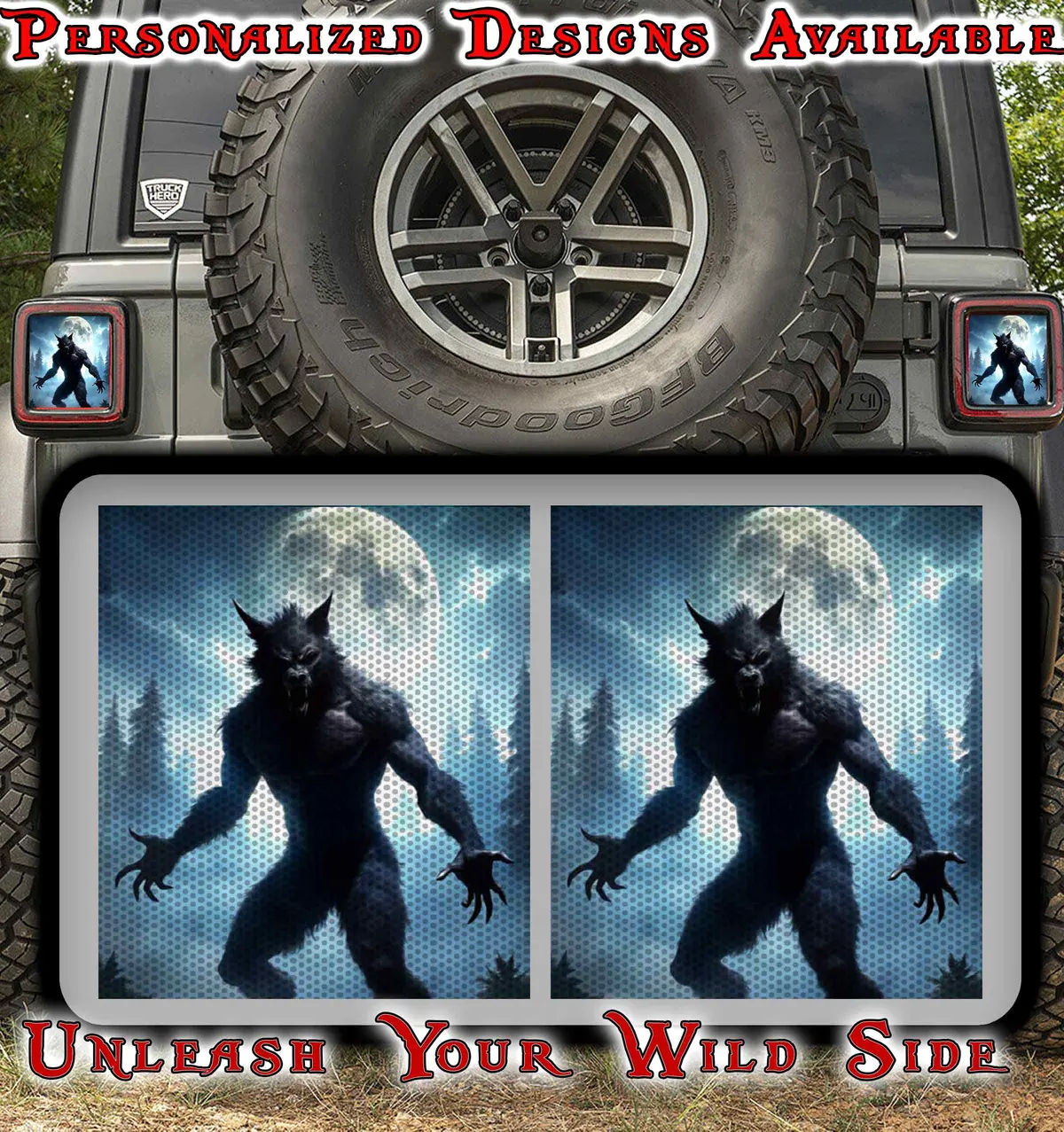 Werewolf Taillight Cover Decal 79 1