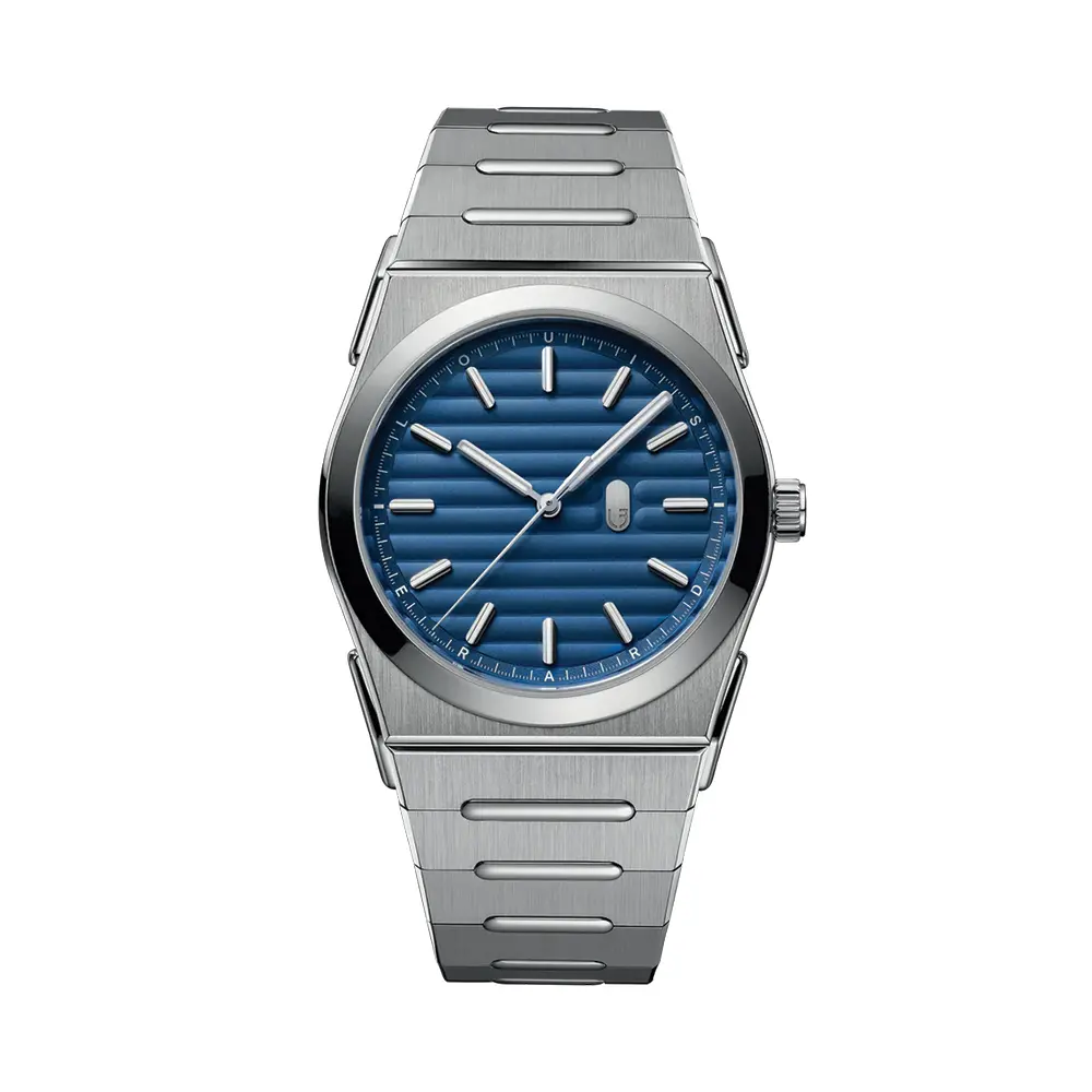 Louis Erard 2340 40Mm - Blue On Bracelet 1