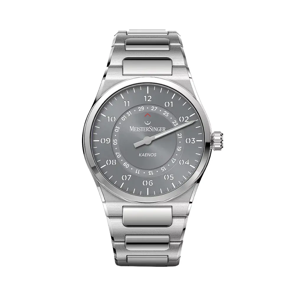 Kaenos Open Date 40Mm - Grey On Bracelet 1