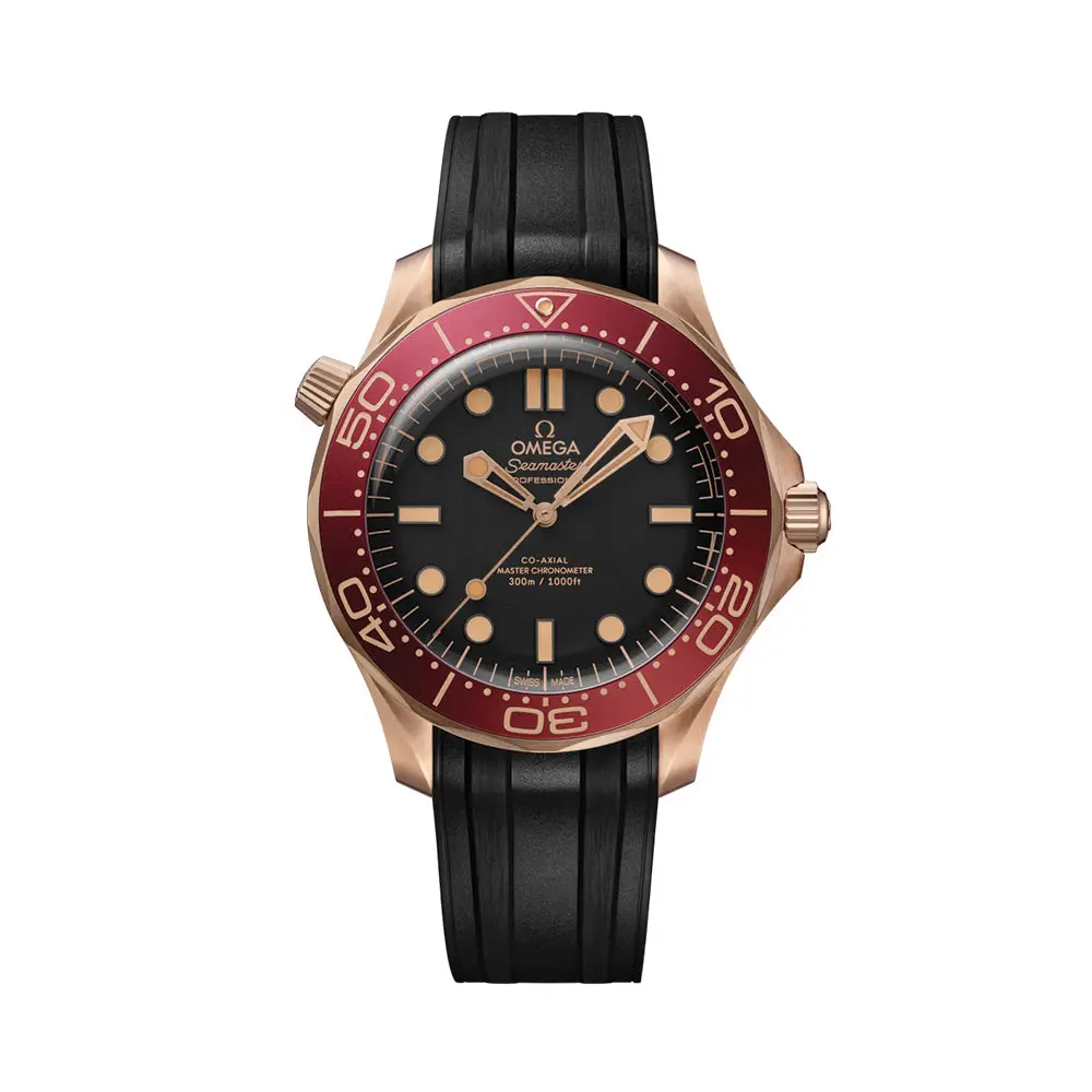Seamaster Diver 300M Bronze Gold 42Mm - Black On Rubber Strap 1