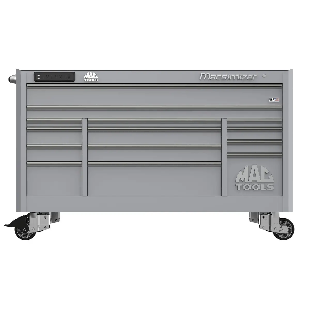 Macsimizer® 14-Drawer Workstation - Mica Gray 1