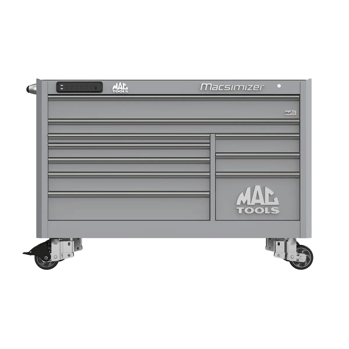 Macsimizer® 10-Drawer Workstation - Mica Gray 1