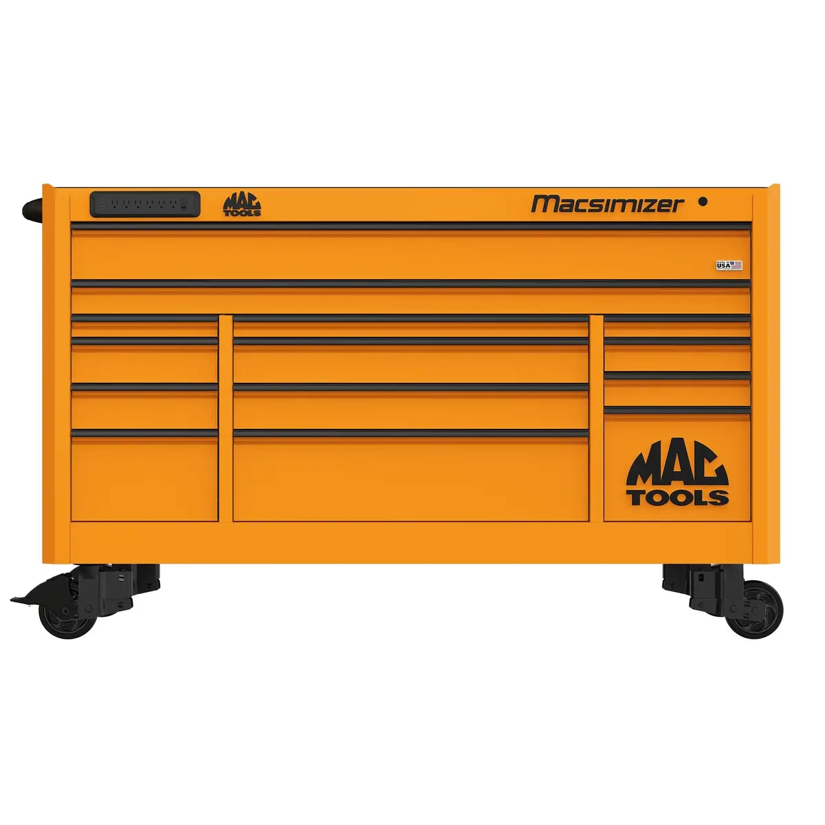 Macsimizer® 14-Drawer Workstation - Fireball Orange 1