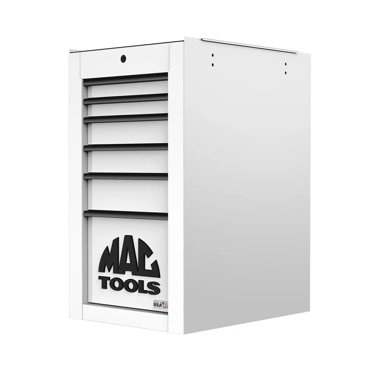 Tech™ Series 6-Drawer Side Cabinet With Powertech™ Drawer - Titanium White 1