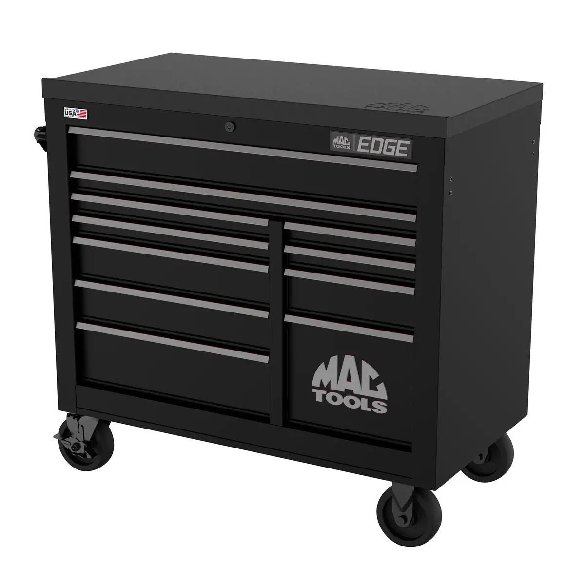 Edge™ 11-Drawer Workstation - Flat Black/Gunmetal Trim 1