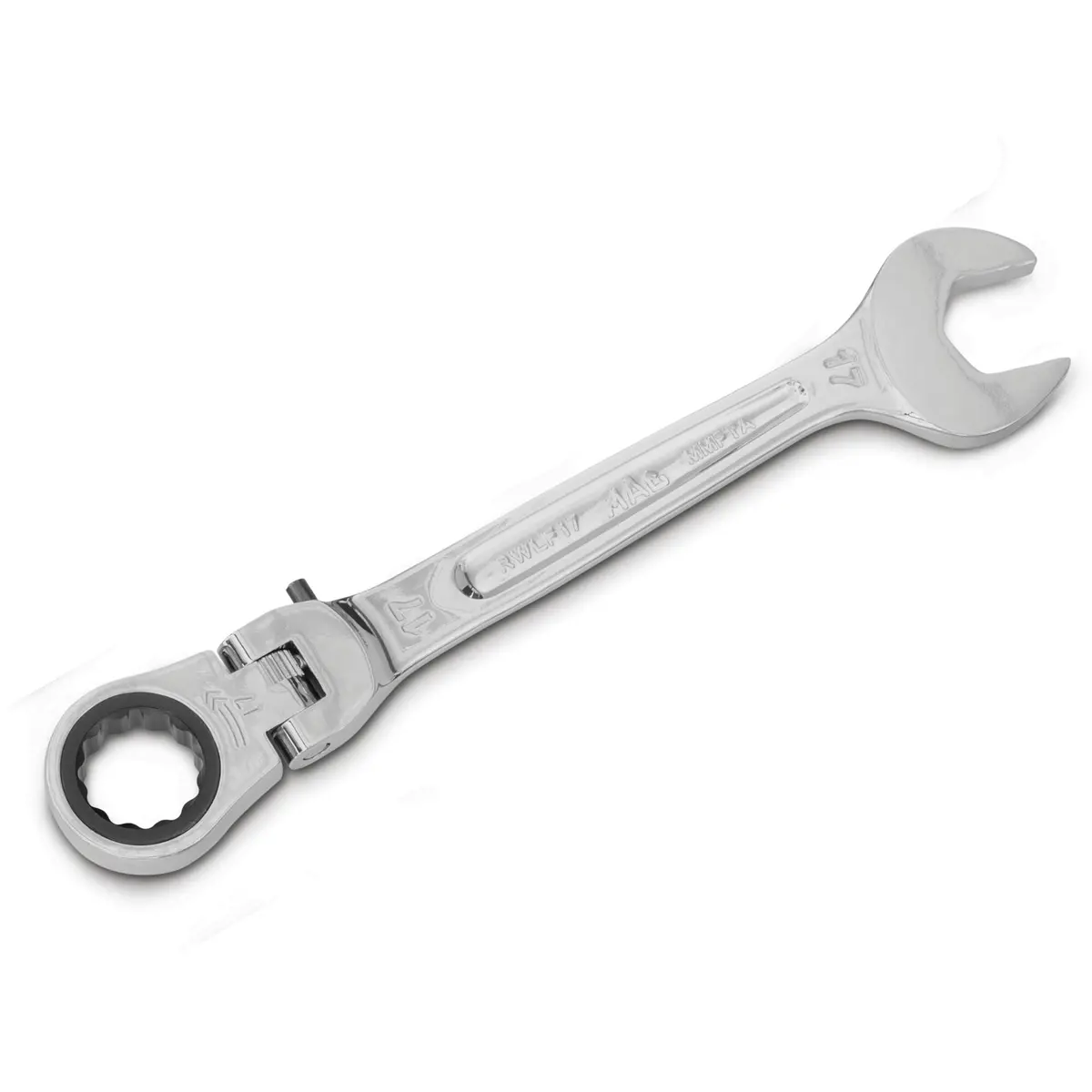 Flexible-Head Ratcheting Wrench 17Mm - 12-Pt. 1
