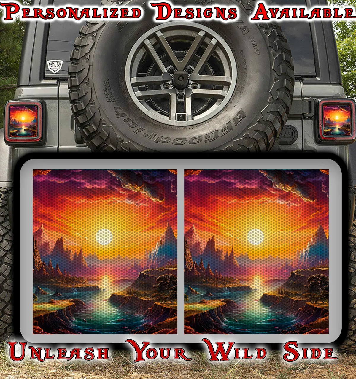 Sunset Taillight Cover Decal 80 1