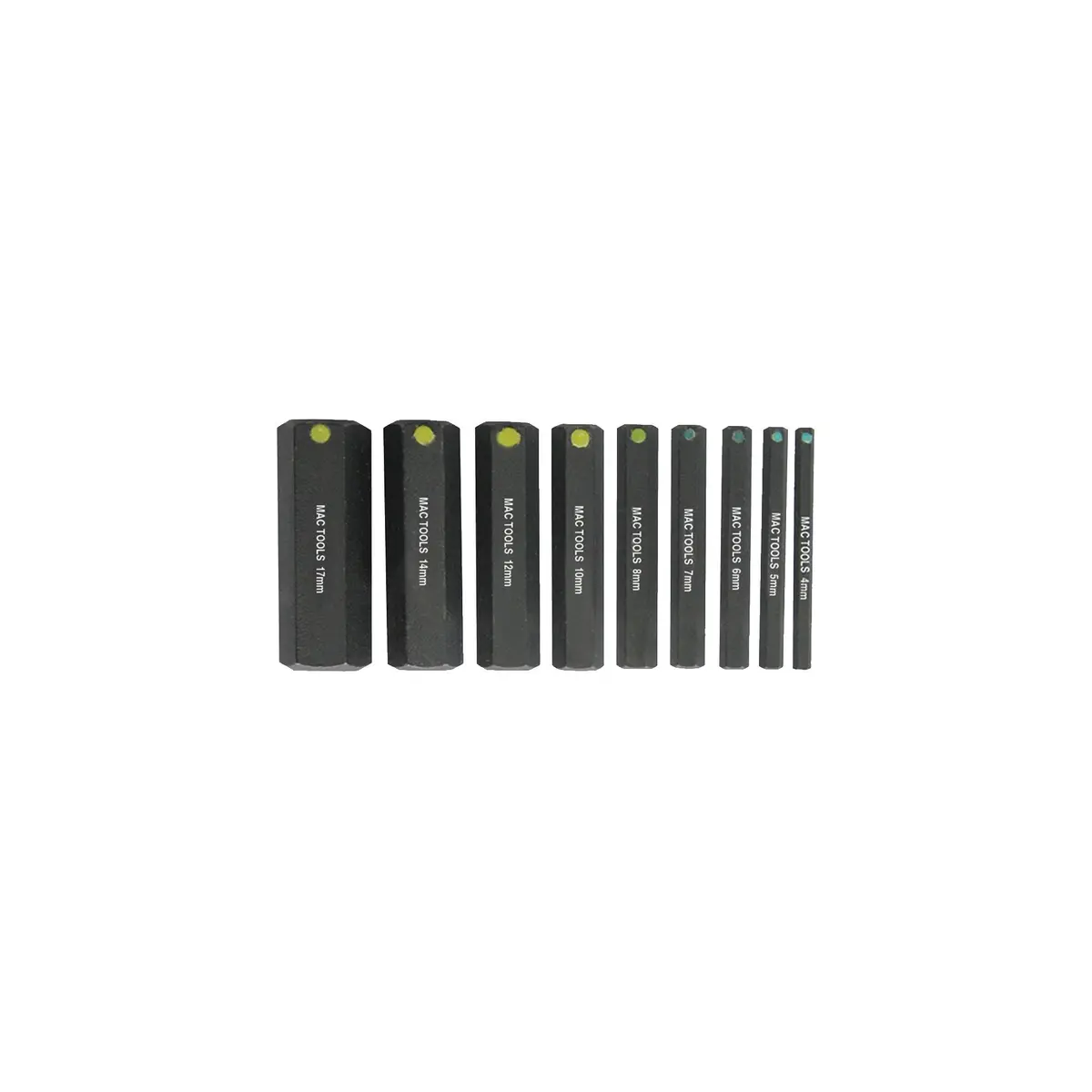 9-Pc. Metric Prohold® Hex Bit Set - 2" 1