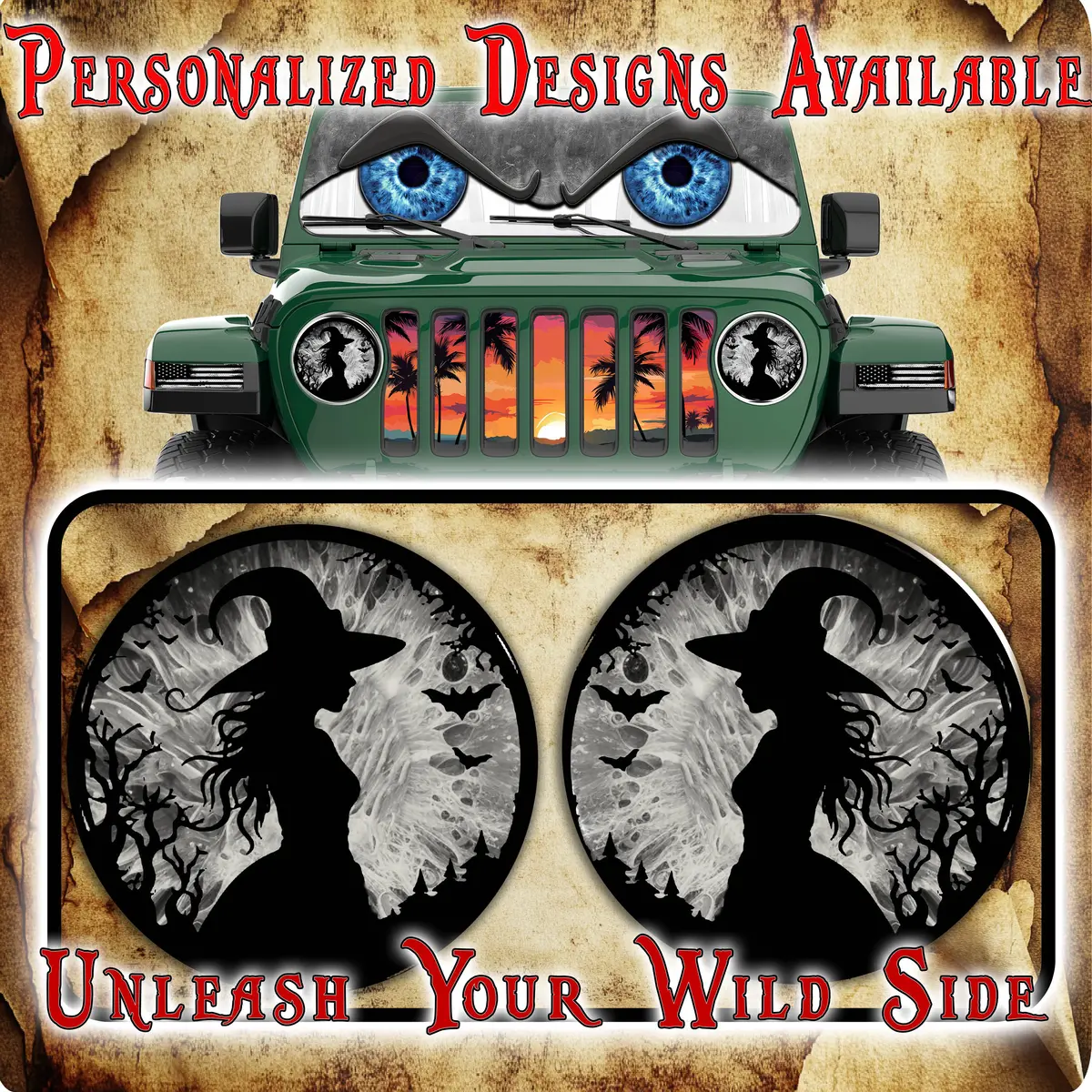 Witch Moon For A Round Beast Headlight Decal 83 1