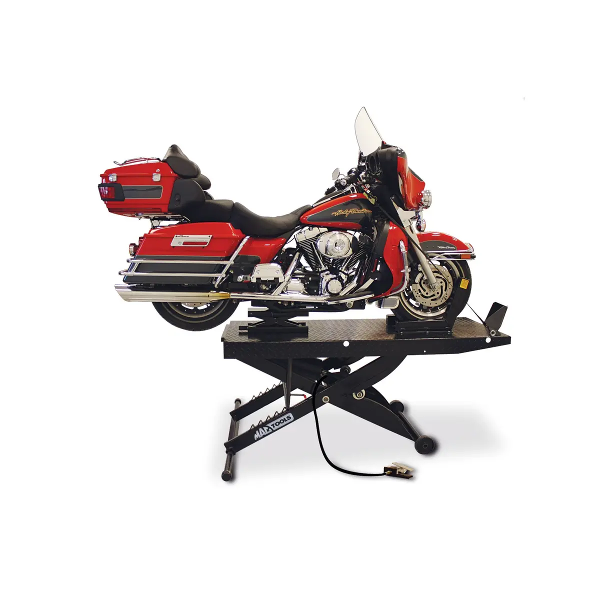 1,000-Lbs. Capacity Portable Pneumatic Motorcycle Lift With Drop Tail 1