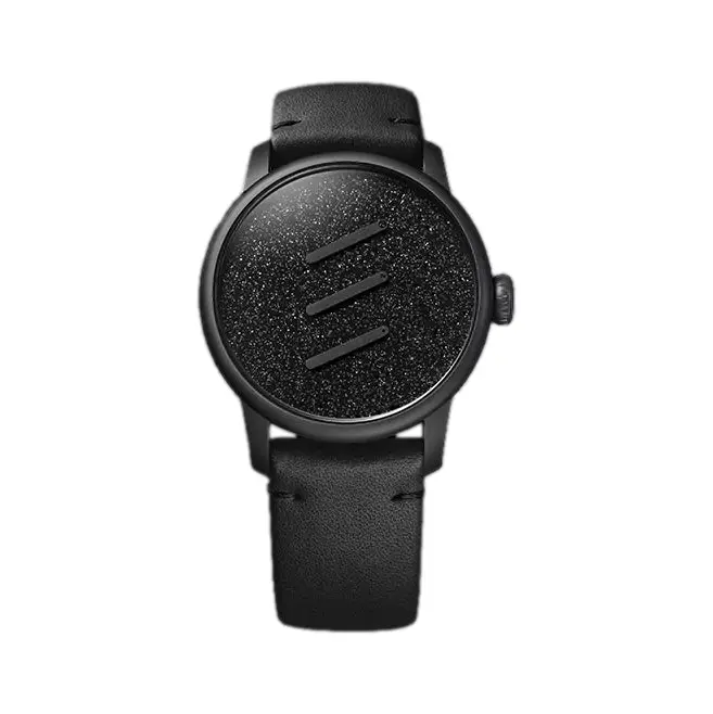 Excellence Le Régulateur Louis Erard X Olivier Mosset 42Mm - Black On Leather Strap 1