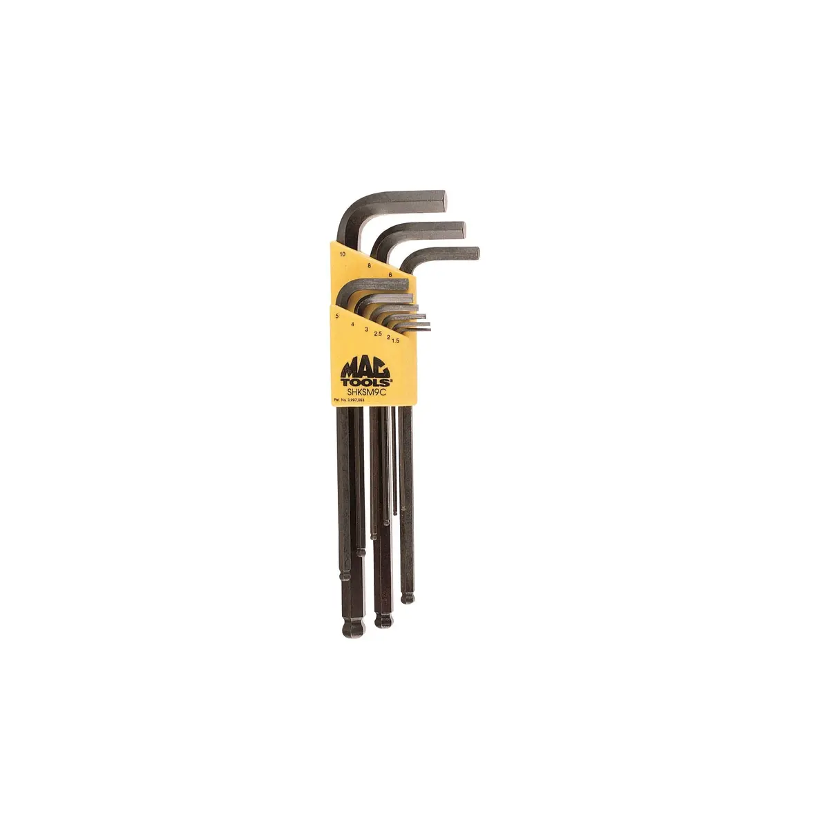 9-Pc. Metric Long Arm Ball-End Hex L-Key Set 1