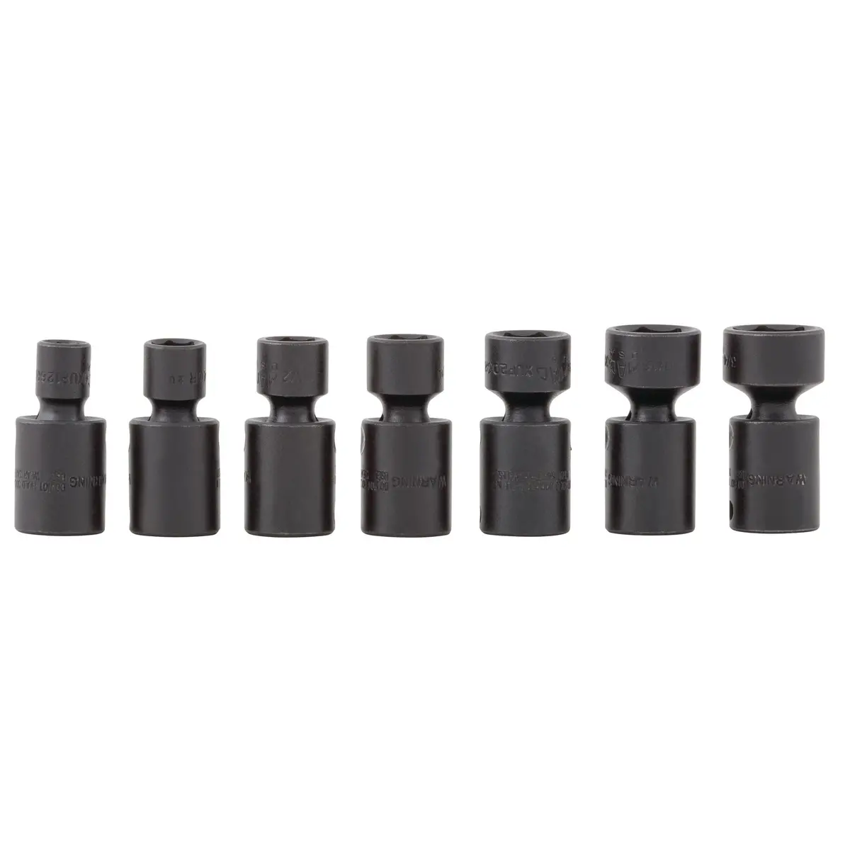 Socket Set, Universal Impact Sae In Metal Tray 3/8" Drive - 7-Pc. 1