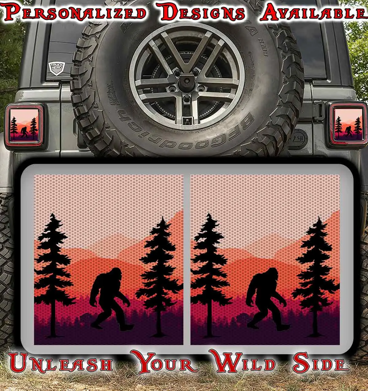 Sasquatch Taillight Cover Decal 85 1