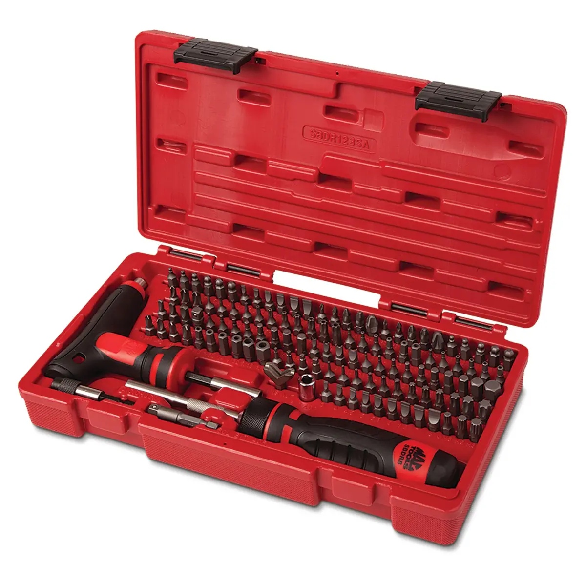 123-Pc. 1/4" Hex Drive Mac-Grip Ratcheting Bit Driver Set 1