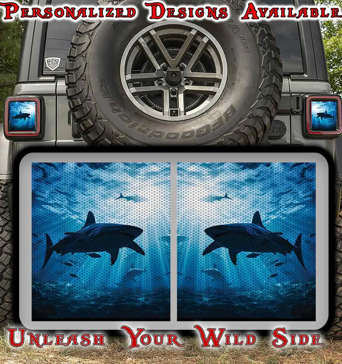 Sharks Taillight Cover Decal 89 1