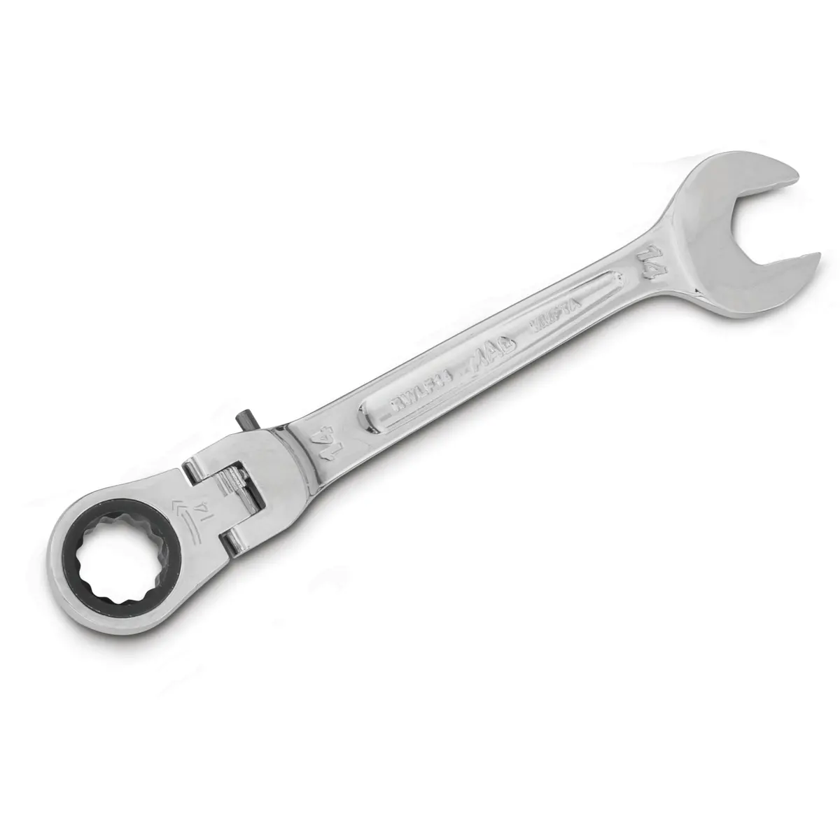 Flexible-Head Ratcheting Wrench 14Mm - 12-Pt. 1