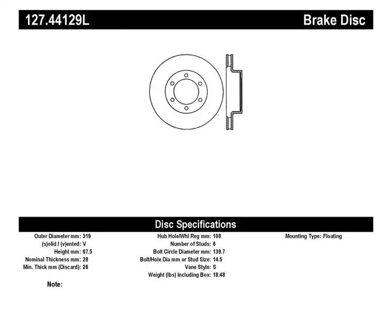 Stoptech Sportstop Big Brake Kit – Compatible With 2007–2008 Toyota Fj Cruiser, 2005–2008 Tacoma (6-Lug), And 2003–2008 4Runner (319Mm Rotors) 1