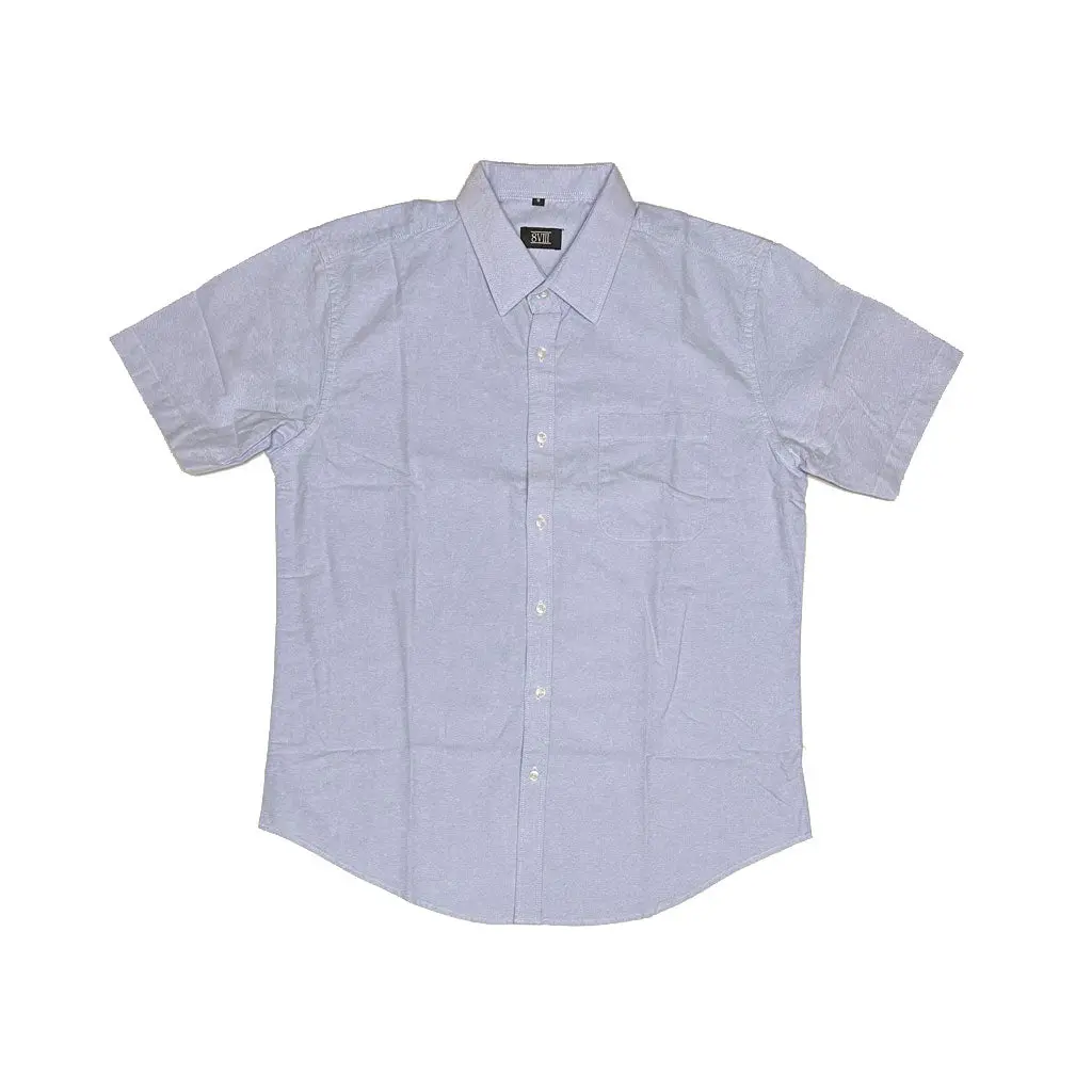 8Viii Oxford S/S Woven - Light Blue 1