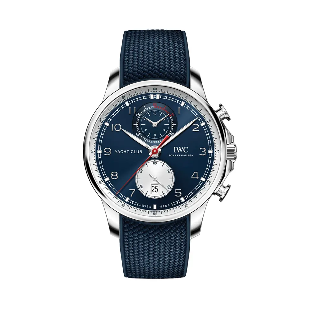 Portugieser Yacht Club Chronograph Edition “Orlebar Brown” 44.6Mm - Blue On Rubber Strap 1
