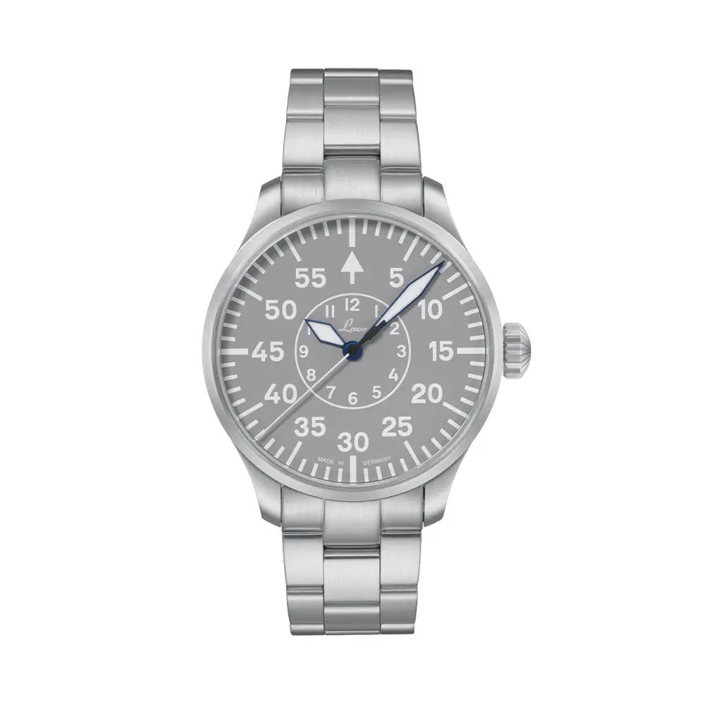 Pilot Watch Basic Aachen Mb Automatic 42Mm - Grey On Bracelet 1