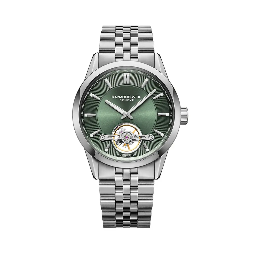 Freelancer Automatic 42.5Mm - Green On Bracelet 1
