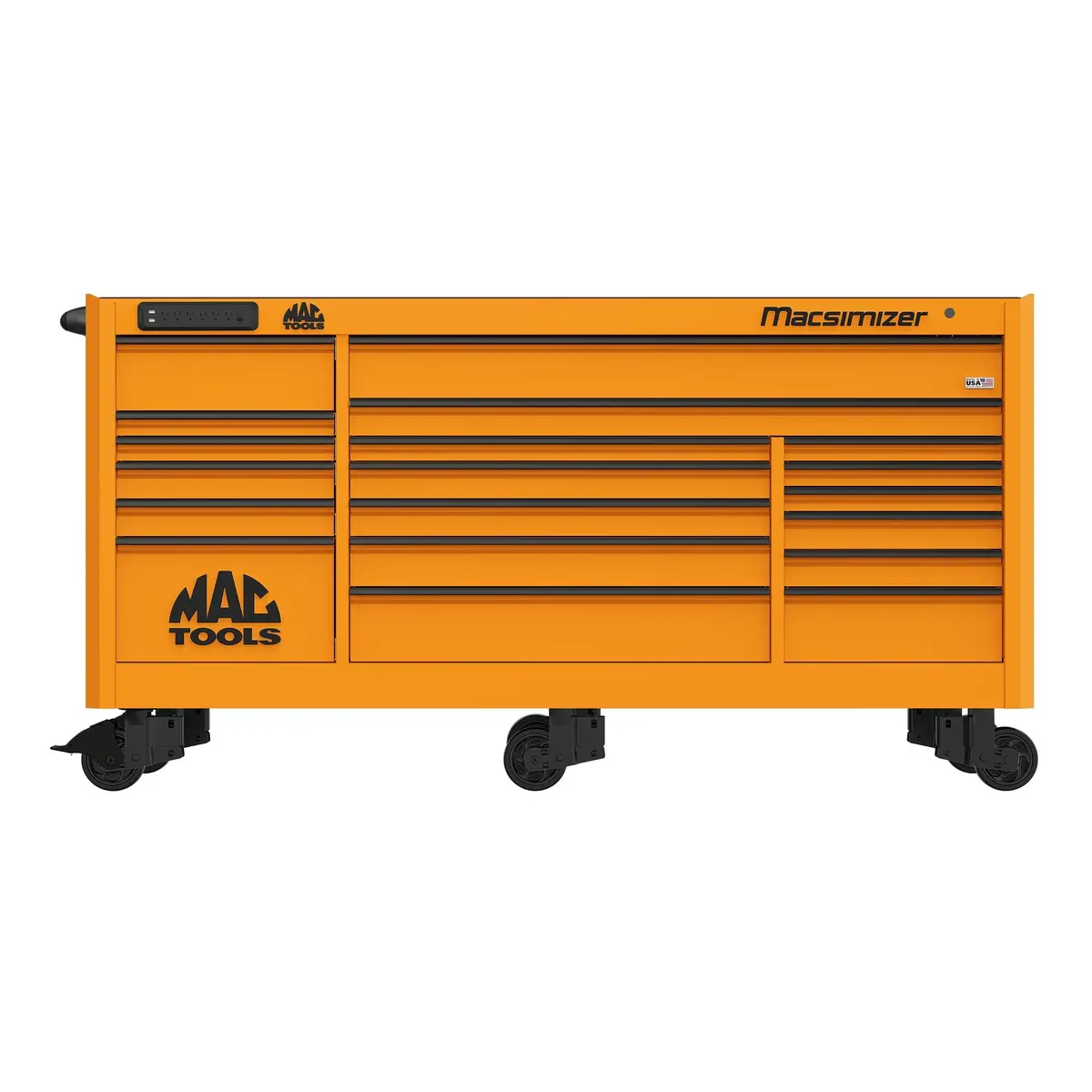 Macsimizer® 19-Drawer Workstation - Fireball Orange 1